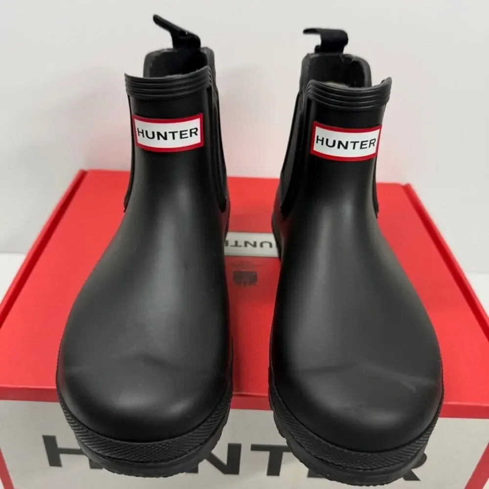 NIB• Women's Hunter Original Chelsea Black Boots Size: 7